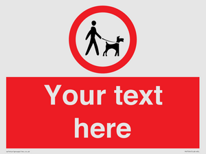 Custom Road regulatory dogs on leads